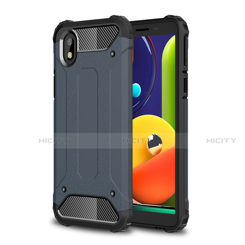 Funda Bumper Silicona y Plastico Mate Carcasa para Samsung Galaxy A01 Core