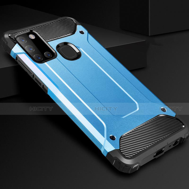 Funda Bumper Silicona y Plastico Mate Carcasa para Samsung Galaxy A21s