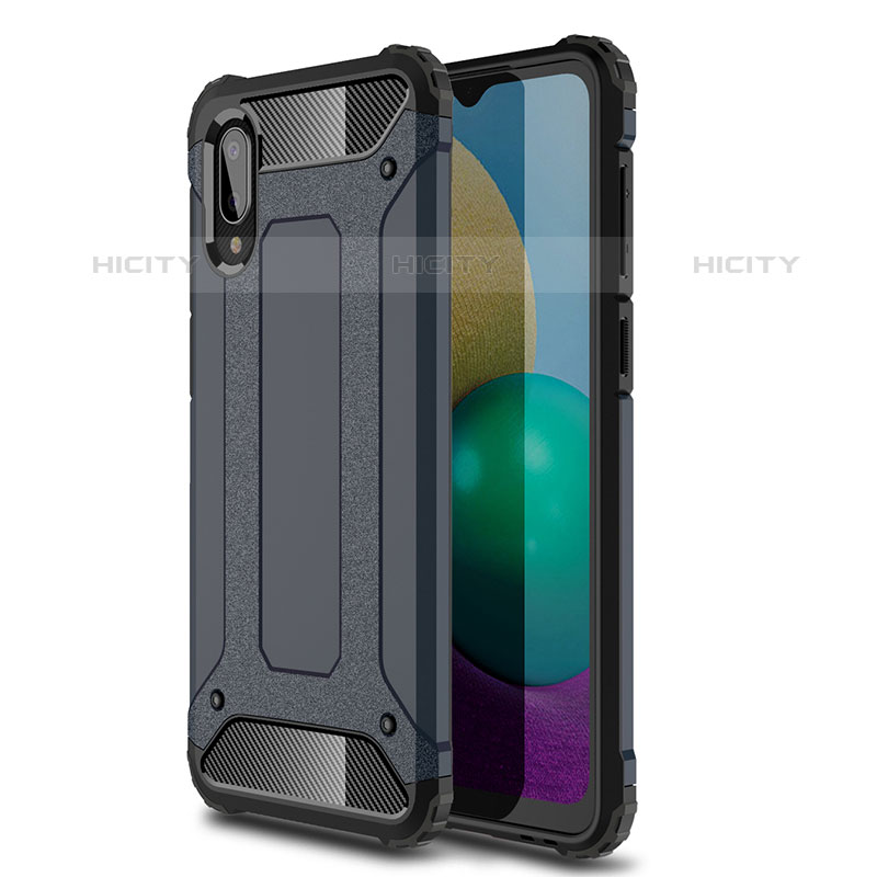 Funda Bumper Silicona y Plastico Mate Carcasa para Samsung Galaxy M02