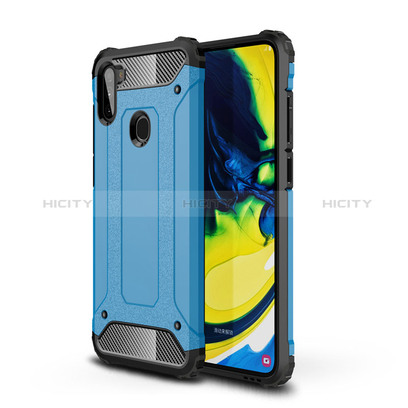 Funda Bumper Silicona y Plastico Mate Carcasa para Samsung Galaxy M11