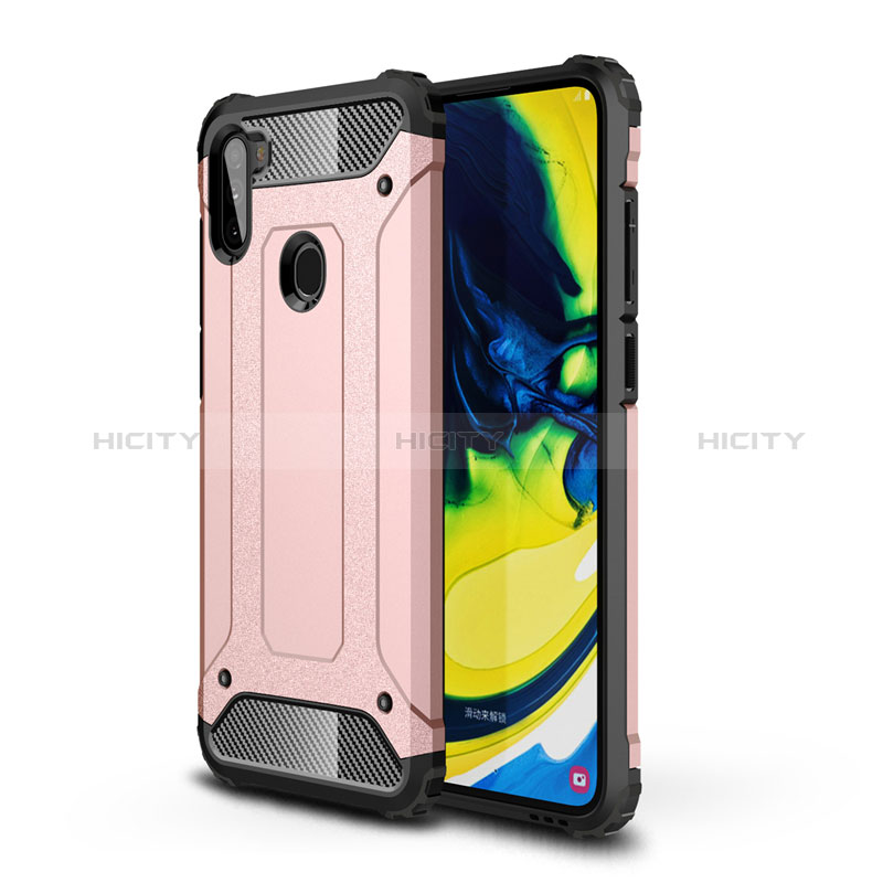 Funda Bumper Silicona y Plastico Mate Carcasa para Samsung Galaxy M11