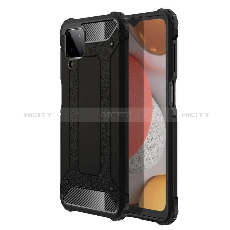 Funda Bumper Silicona y Plastico Mate Carcasa para Samsung Galaxy M12 Negro