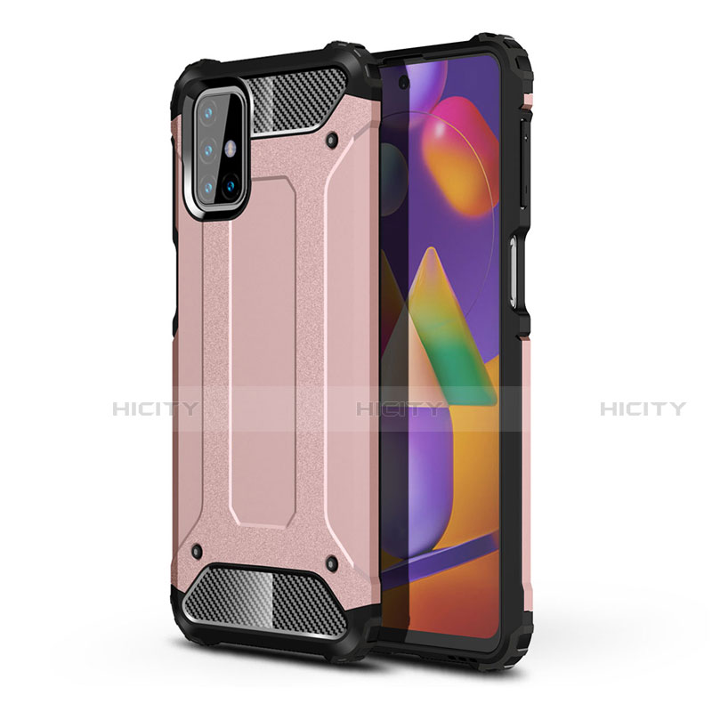 Funda Bumper Silicona y Plastico Mate Carcasa para Samsung Galaxy M31s