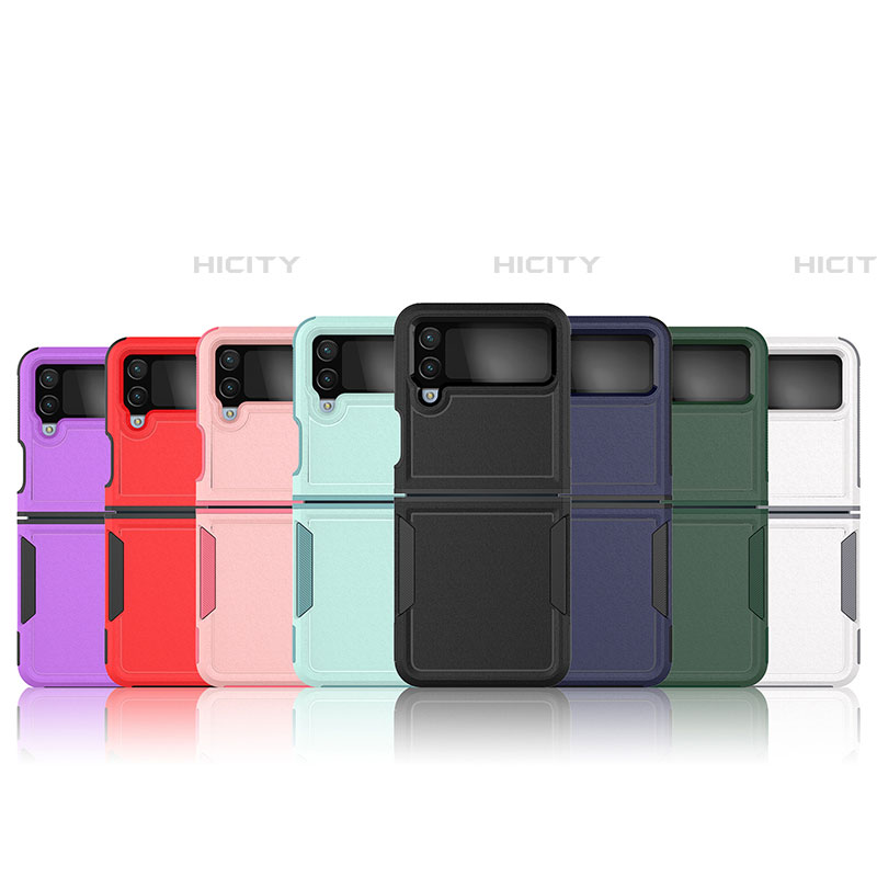 Funda Bumper Silicona y Plastico Mate Carcasa para Samsung Galaxy Z Flip4 5G