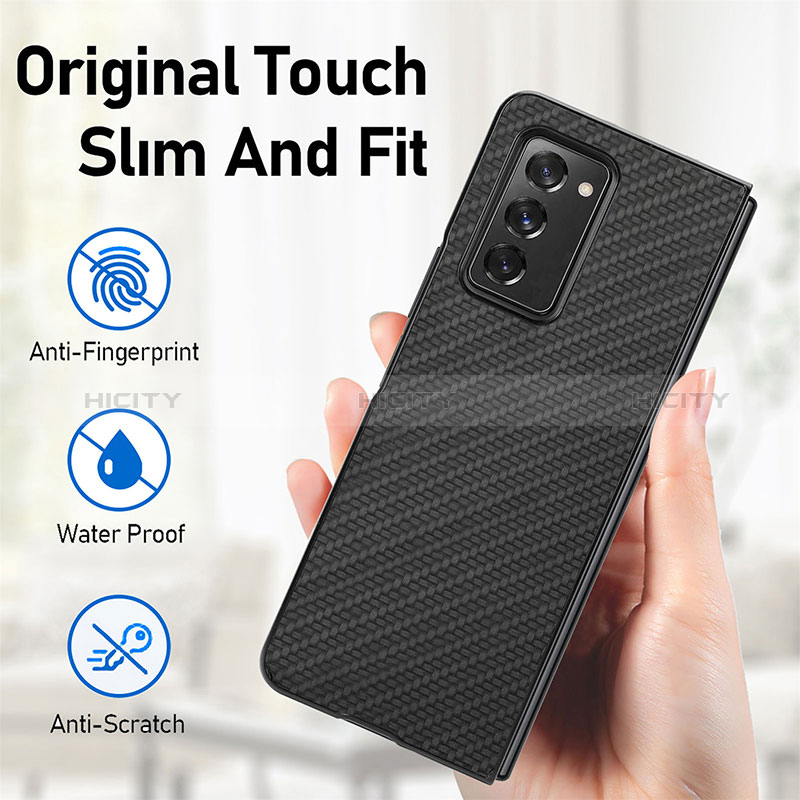 Funda Bumper Silicona y Plastico Mate Carcasa para Samsung Galaxy Z Fold2 5G