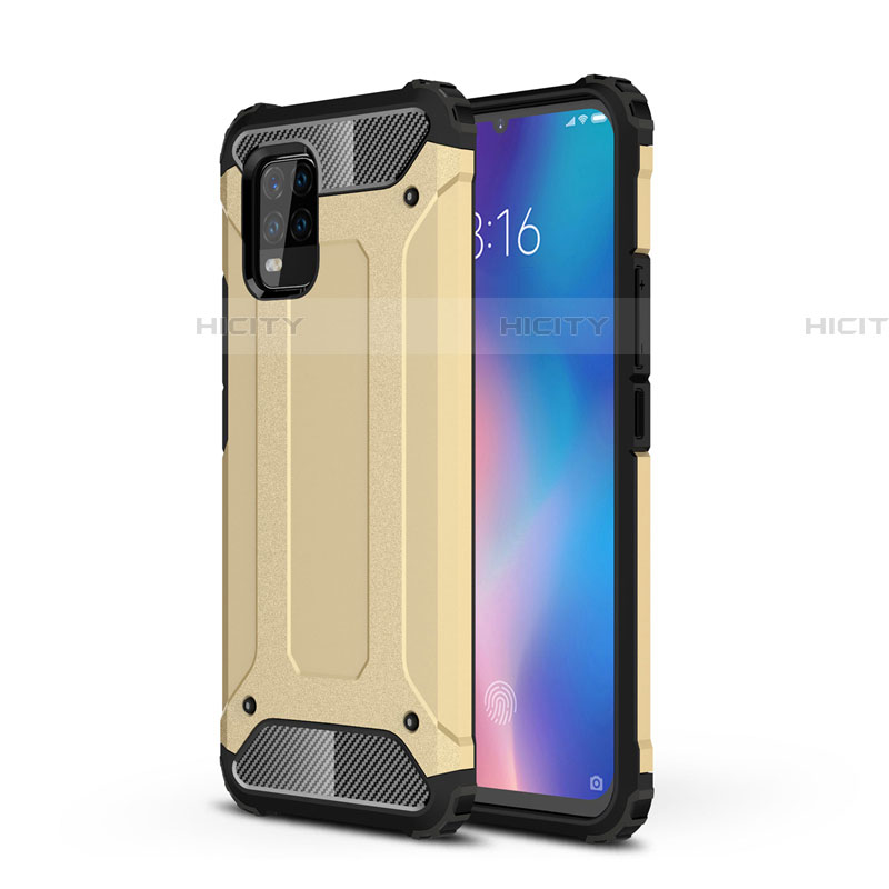 Funda Bumper Silicona y Plastico Mate Carcasa para Xiaomi Mi 10 Lite Oro