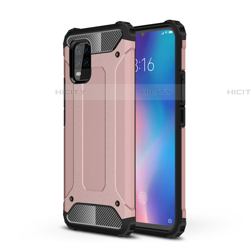 Funda Bumper Silicona y Plastico Mate Carcasa para Xiaomi Mi 10 Lite Oro Rosa