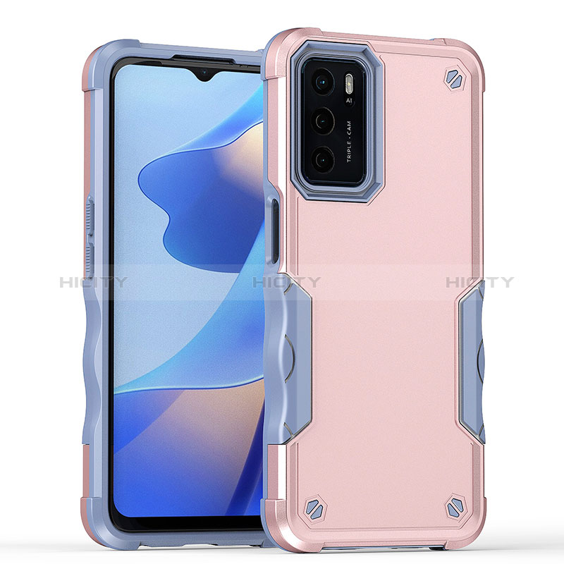 Funda Bumper Silicona y Plastico Mate Carcasa QW1 para Oppo A16