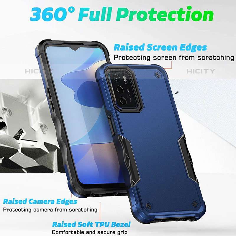 Funda Bumper Silicona y Plastico Mate Carcasa QW1 para Oppo A16s