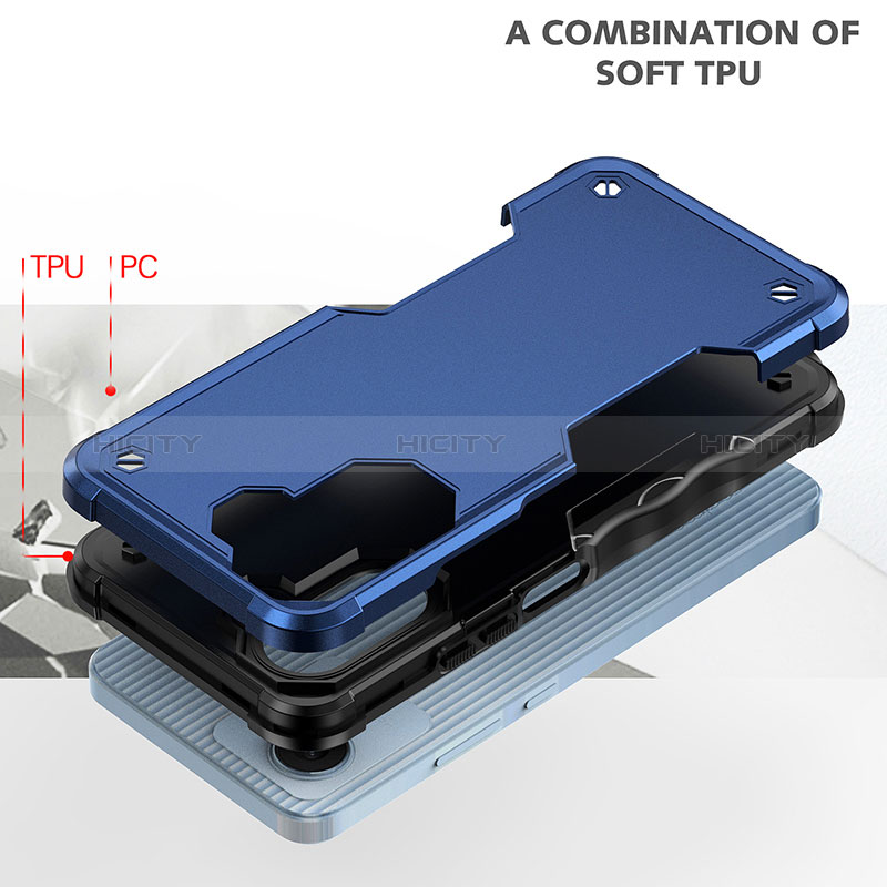 Funda Bumper Silicona y Plastico Mate Carcasa QW1 para Realme C30