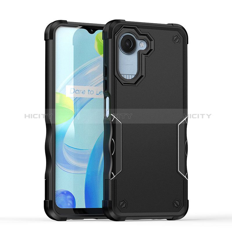 Funda Bumper Silicona y Plastico Mate Carcasa QW1 para Realme C30