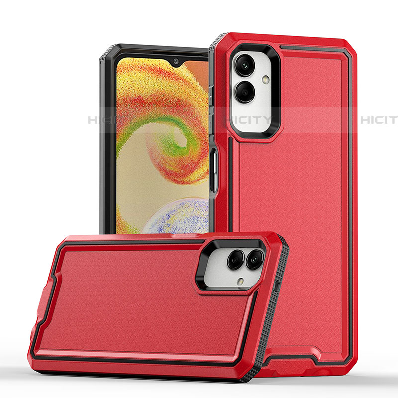 Funda Bumper Silicona y Plastico Mate Carcasa QW1 para Samsung Galaxy F14 5G Rojo