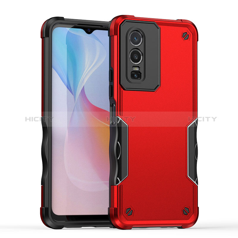 Funda Bumper Silicona y Plastico Mate Carcasa QW1 para Vivo Y76 5G