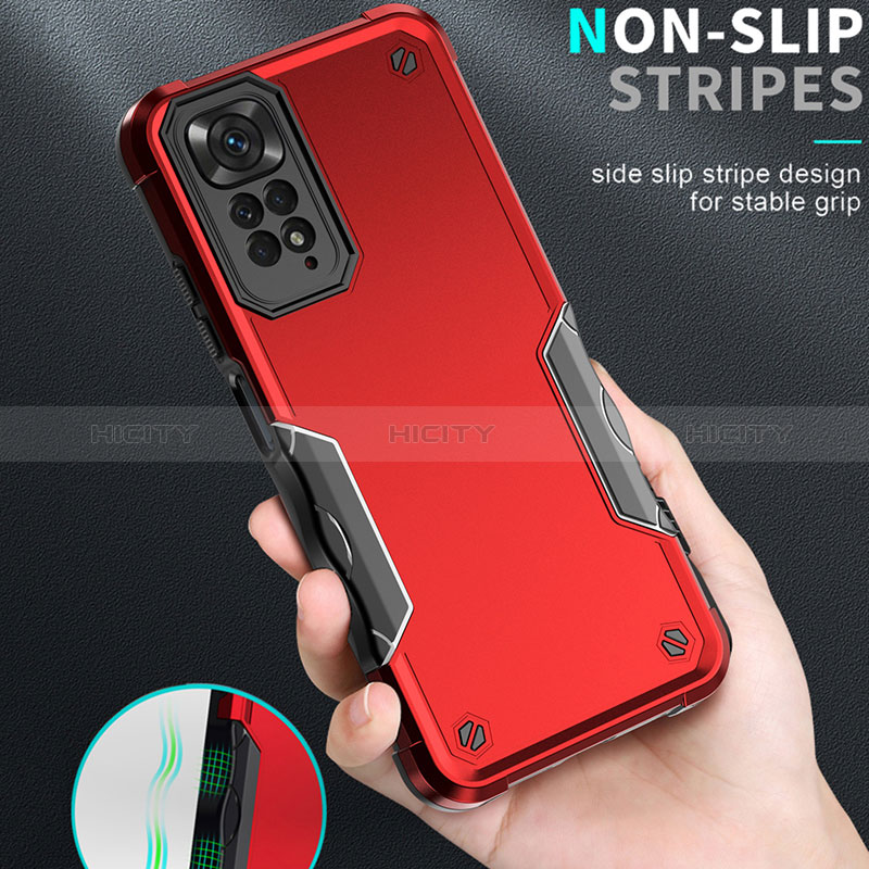 Funda Bumper Silicona y Plastico Mate Carcasa QW1 para Xiaomi Redmi Note 11 Pro 4G