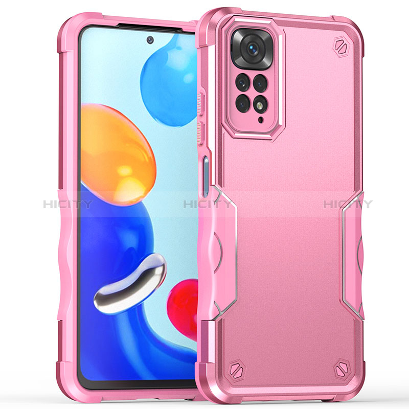 Funda Bumper Silicona y Plastico Mate Carcasa QW1 para Xiaomi Redmi Note 11 Pro 4G