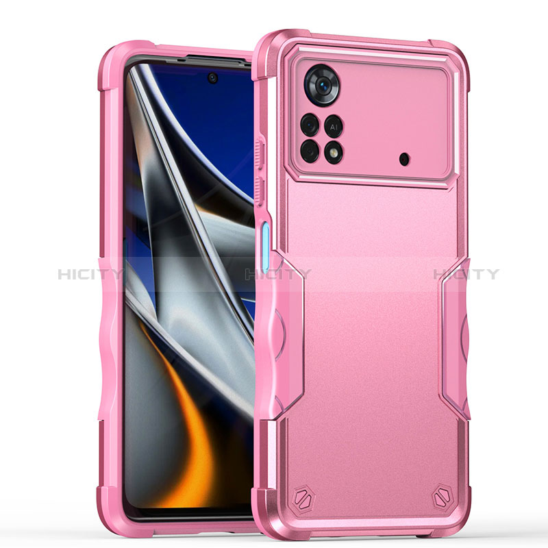 Funda Bumper Silicona y Plastico Mate Carcasa QW1 para Xiaomi Redmi Note 11E Pro 5G