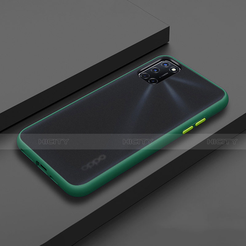 Funda Bumper Silicona y Plastico Mate Carcasa R01 para Oppo A72 Verde