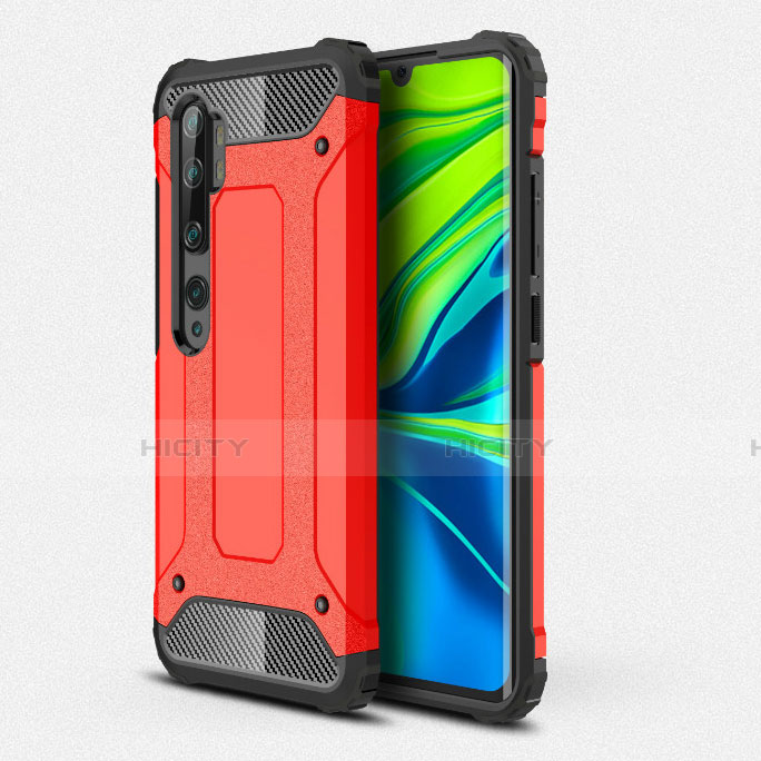 Funda Bumper Silicona y Plastico Mate Carcasa R01 para Xiaomi Mi Note 10 Pro