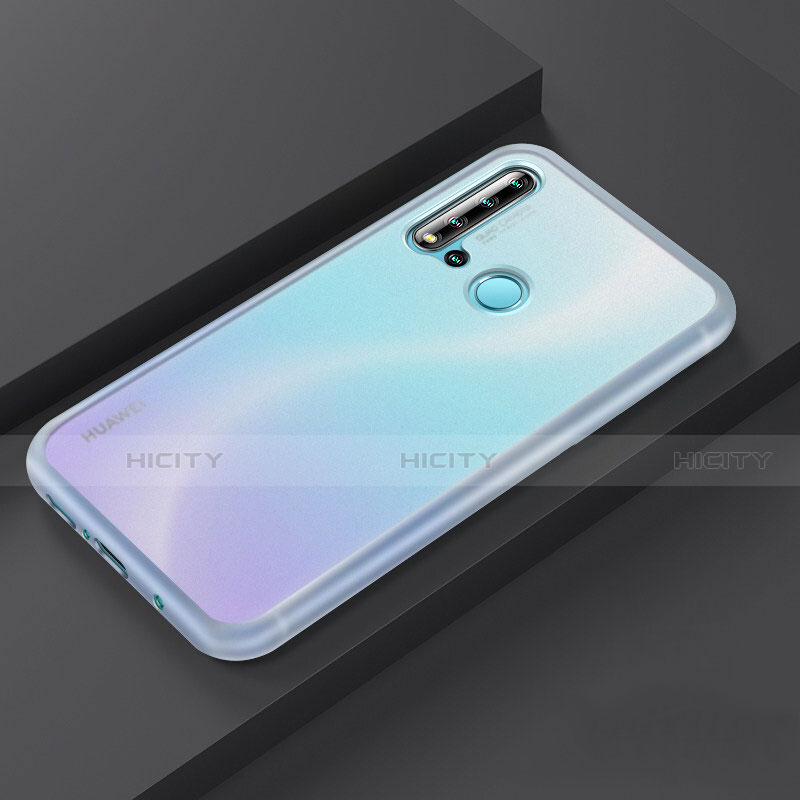 Funda Bumper Silicona y Plastico Mate Carcasa R03 para Huawei P20 Lite (2019) Blanco