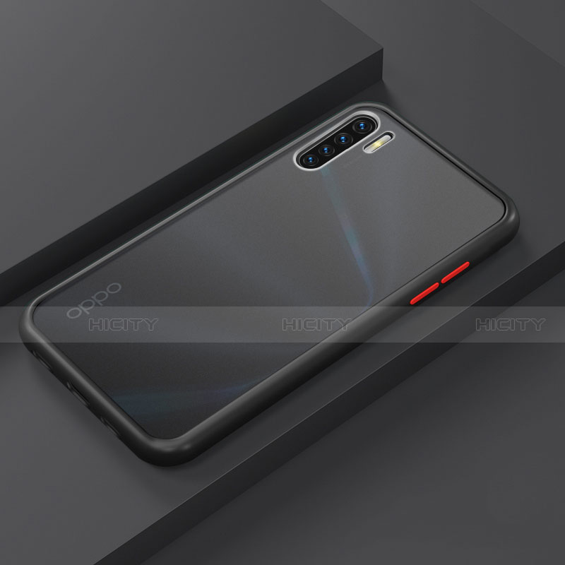 Funda Bumper Silicona y Plastico Mate Carcasa R03 para Oppo K7 5G Negro