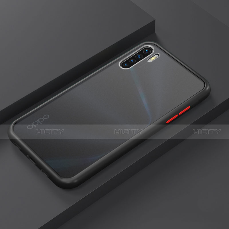 Funda Bumper Silicona y Plastico Mate Carcasa R03 para Oppo Reno3 Negro