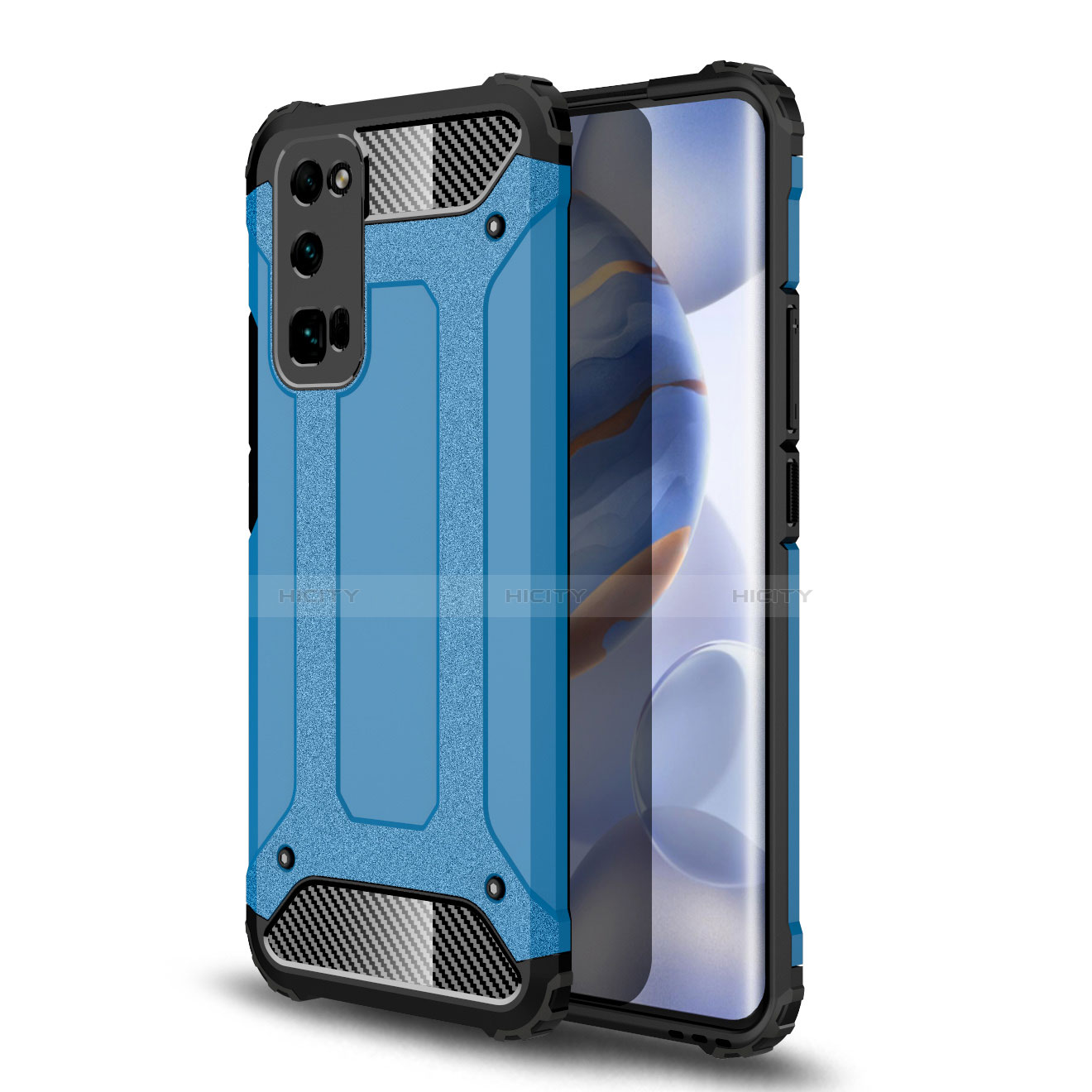 Funda Bumper Silicona y Plastico Mate Carcasa U01 para Huawei Honor 30 Pro