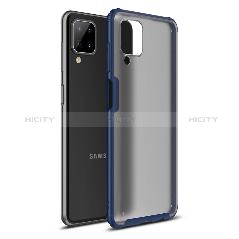 Funda Bumper Silicona y Plastico Mate Carcasa U01 para Samsung Galaxy A12 5G Azul