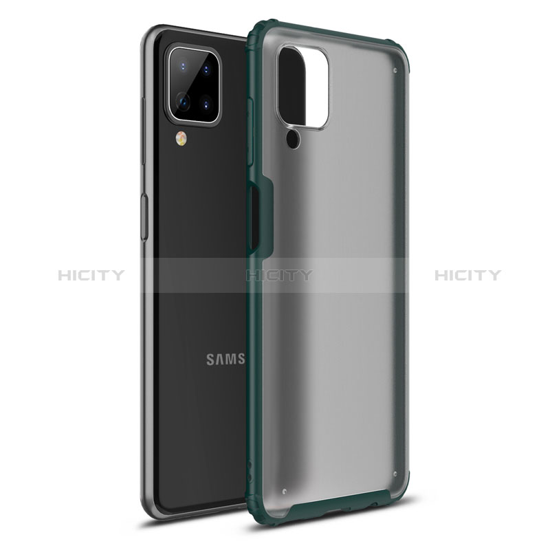 Funda Bumper Silicona y Plastico Mate Carcasa U01 para Samsung Galaxy A12 5G Verde