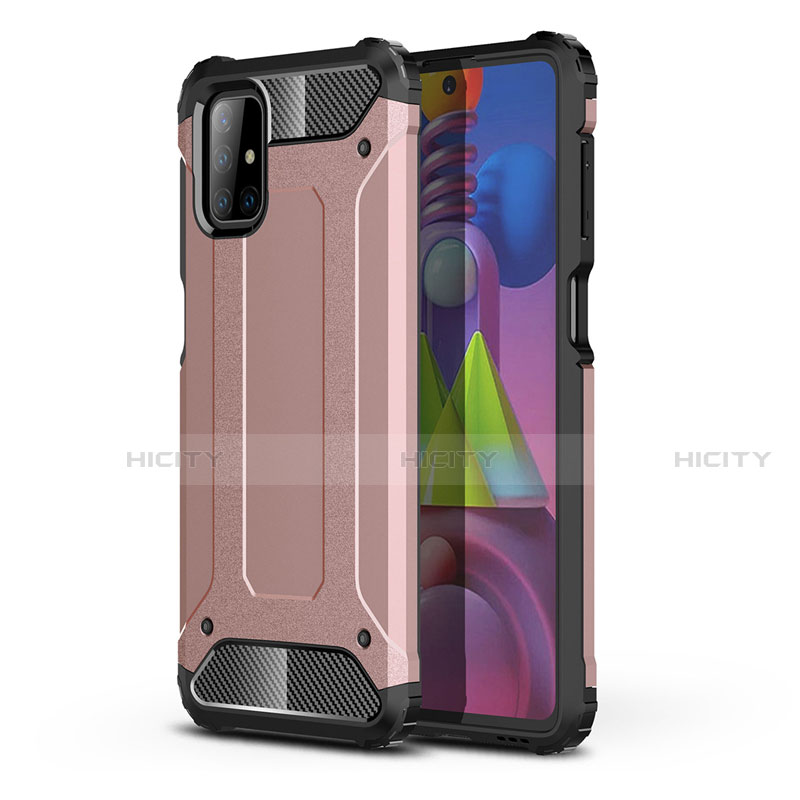 Funda Bumper Silicona y Plastico Mate Carcasa U01 para Samsung Galaxy M51