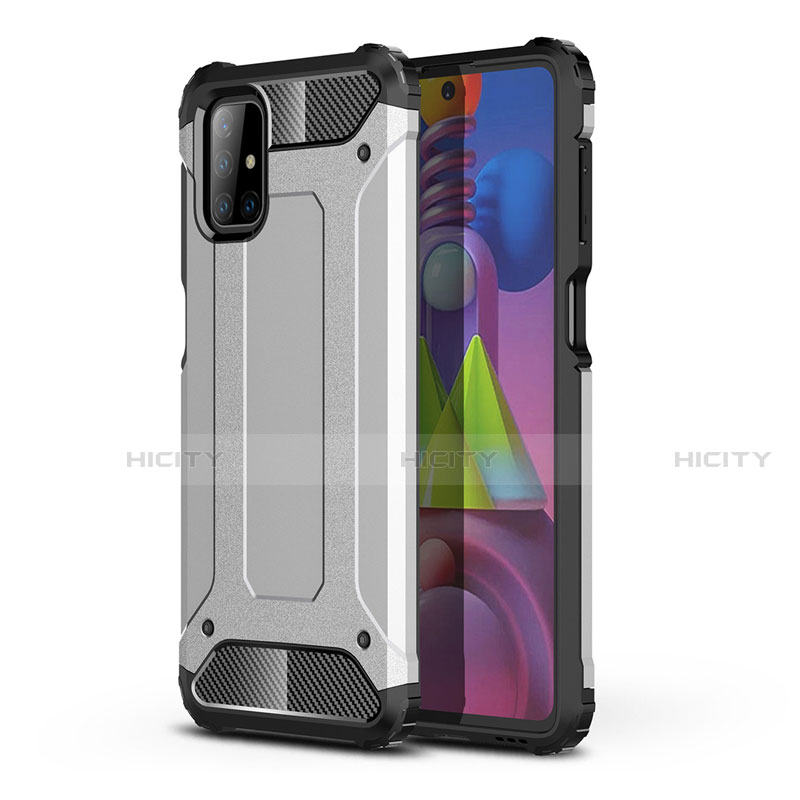 Funda Bumper Silicona y Plastico Mate Carcasa U01 para Samsung Galaxy M51