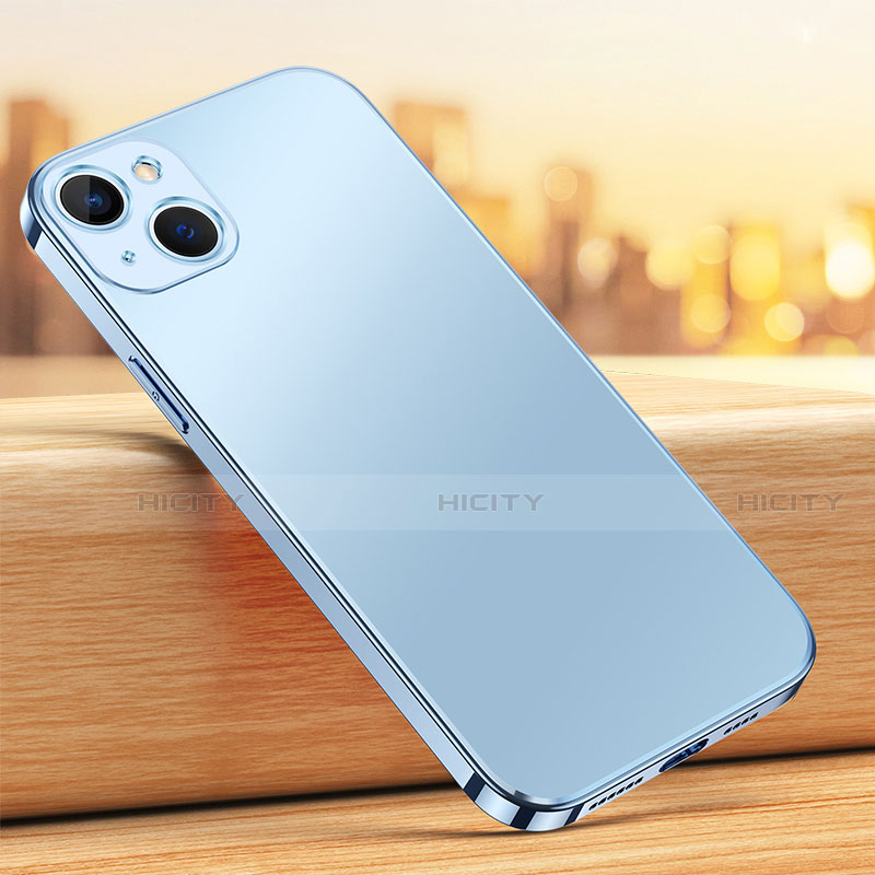 Funda Bumper Silicona y Plastico Mate Carcasa U02 para Apple iPhone 13 Azul