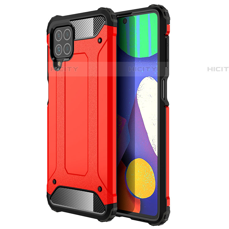 Funda Bumper Silicona y Plastico Mate Carcasa WL1 para Samsung Galaxy F62 5G Rojo
