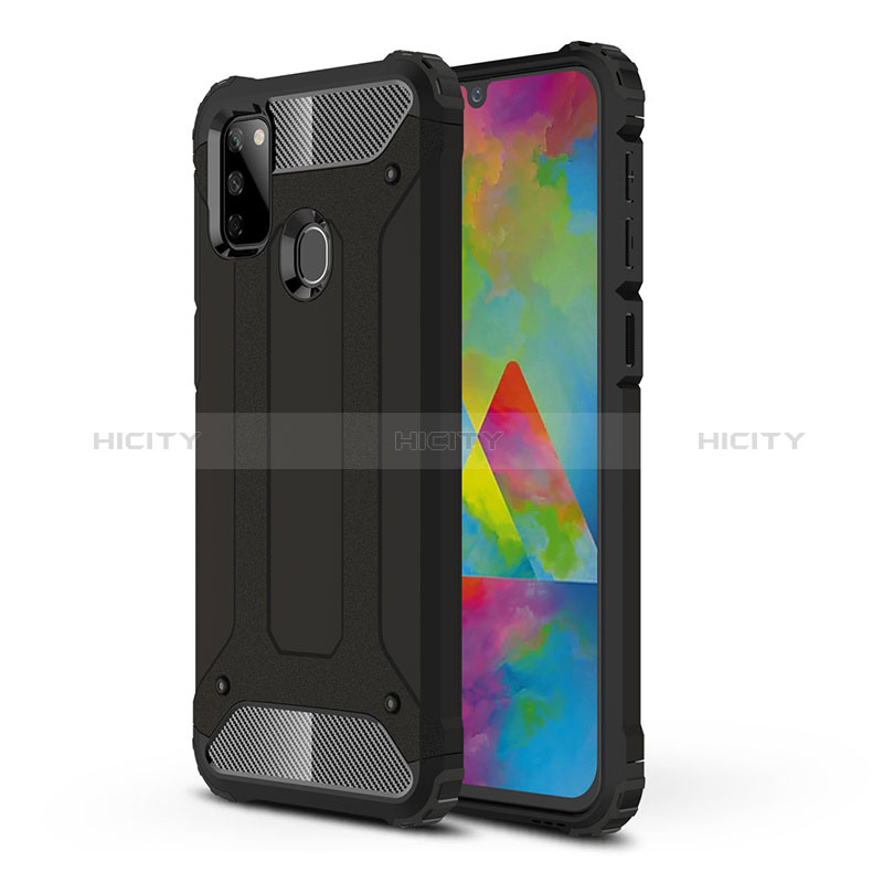 Funda Bumper Silicona y Plastico Mate Carcasa WL1 para Samsung Galaxy M30s Negro