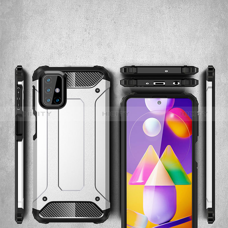 Funda Bumper Silicona y Plastico Mate Carcasa WL1 para Samsung Galaxy M31s