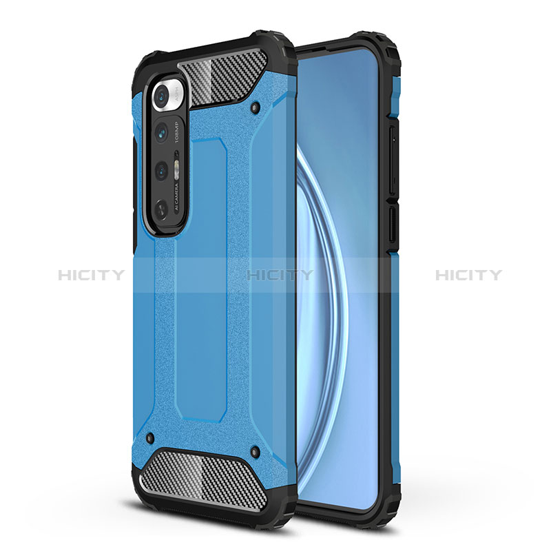 Funda Bumper Silicona y Plastico Mate Carcasa WL1 para Xiaomi Mi 10S 5G Azul