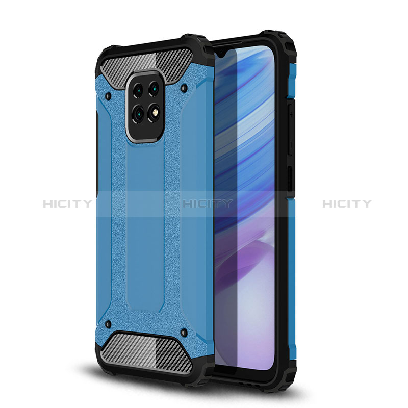 Funda Bumper Silicona y Plastico Mate Carcasa WL1 para Xiaomi Redmi 10X Pro 5G Azul