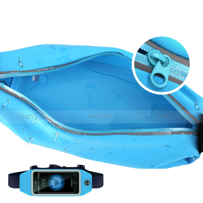 Funda Cinturon Brazo Correr Universal Azul Cielo