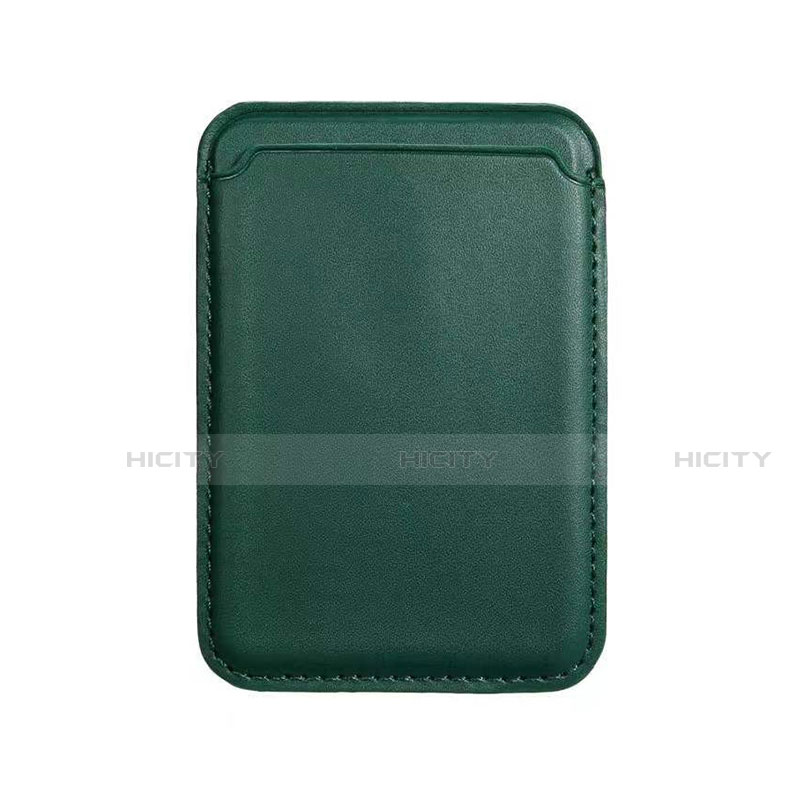 Funda de Cuero Cartera con Mag-Safe Magnetic para Apple iPhone 12 Mini Verde