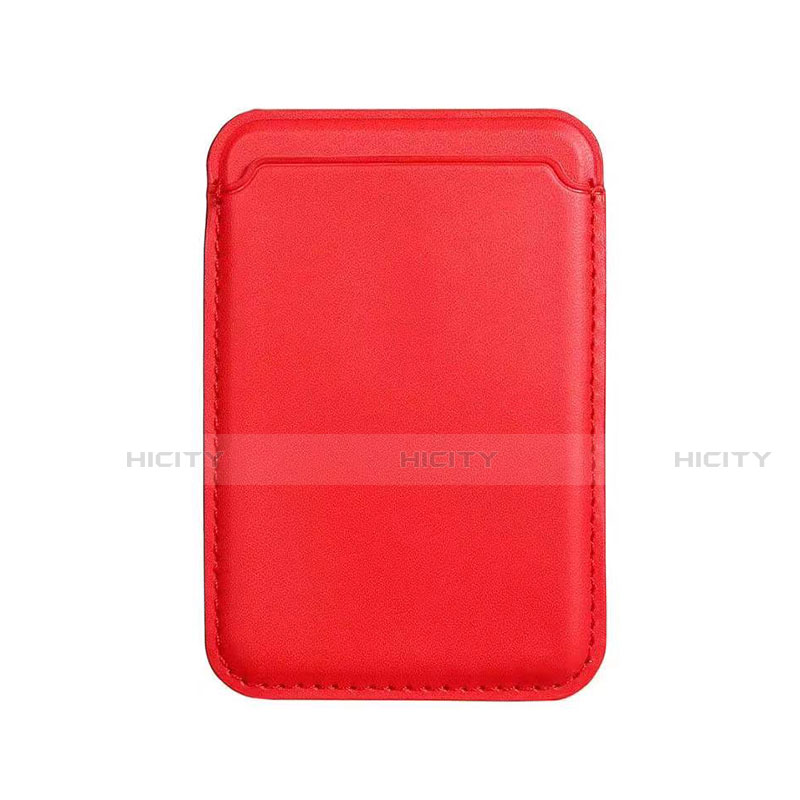 Funda de Cuero Cartera con Mag-Safe Magnetic para Apple iPhone 12 Pro Rojo