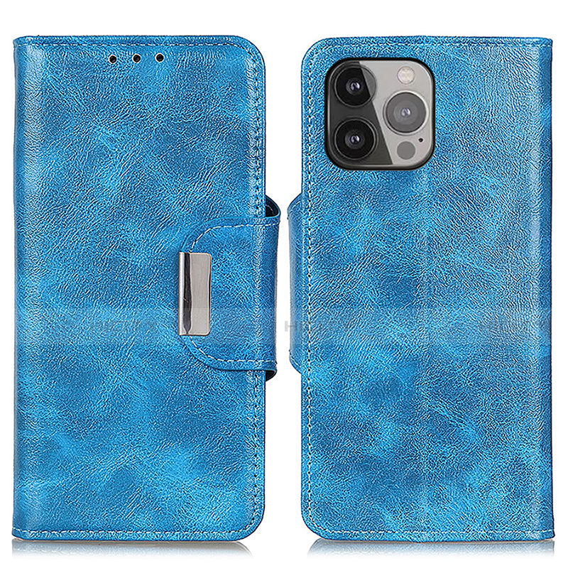 Funda de Cuero Cartera con Soporte Carcasa A01 para Apple iPhone 15 Pro