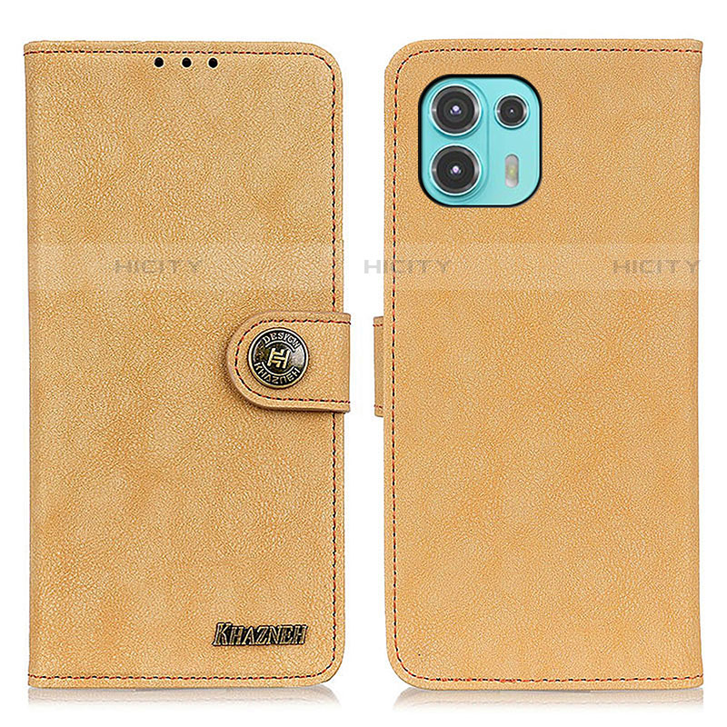 Funda de Cuero Cartera con Soporte Carcasa A01D para Motorola Moto Edge 20 Lite 5G Oro