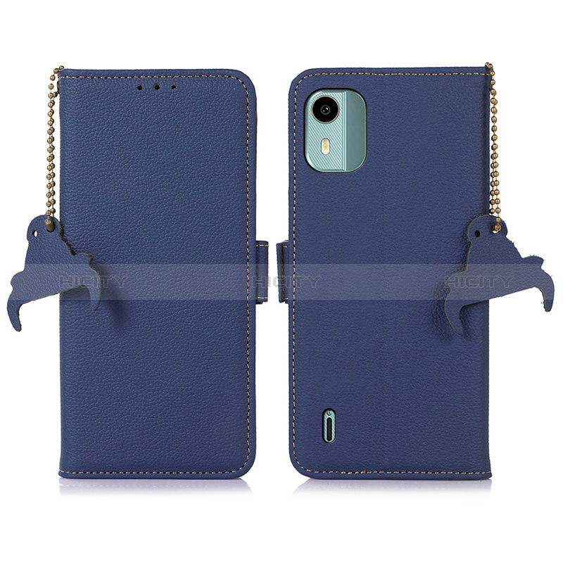 Funda de Cuero Cartera con Soporte Carcasa A01D para Nokia C12 Plus