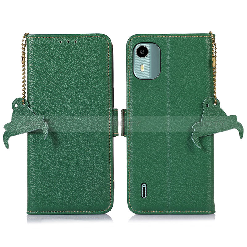 Funda de Cuero Cartera con Soporte Carcasa A01D para Nokia C12 Plus