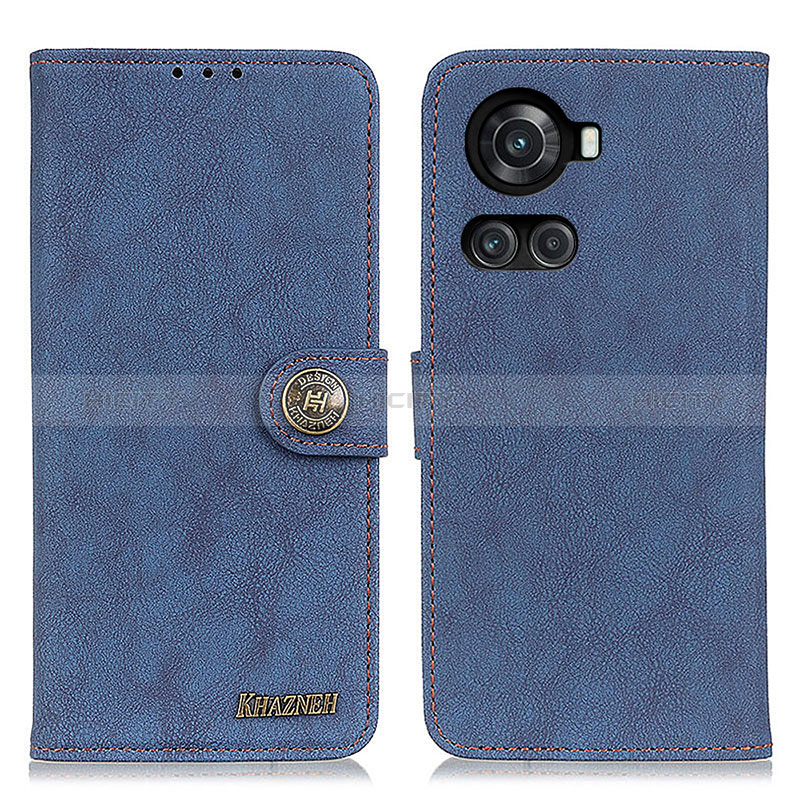 Funda de Cuero Cartera con Soporte Carcasa A01D para OnePlus 10R 5G Azul