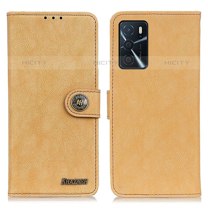 Funda de Cuero Cartera con Soporte Carcasa A01D para Oppo A54s Oro