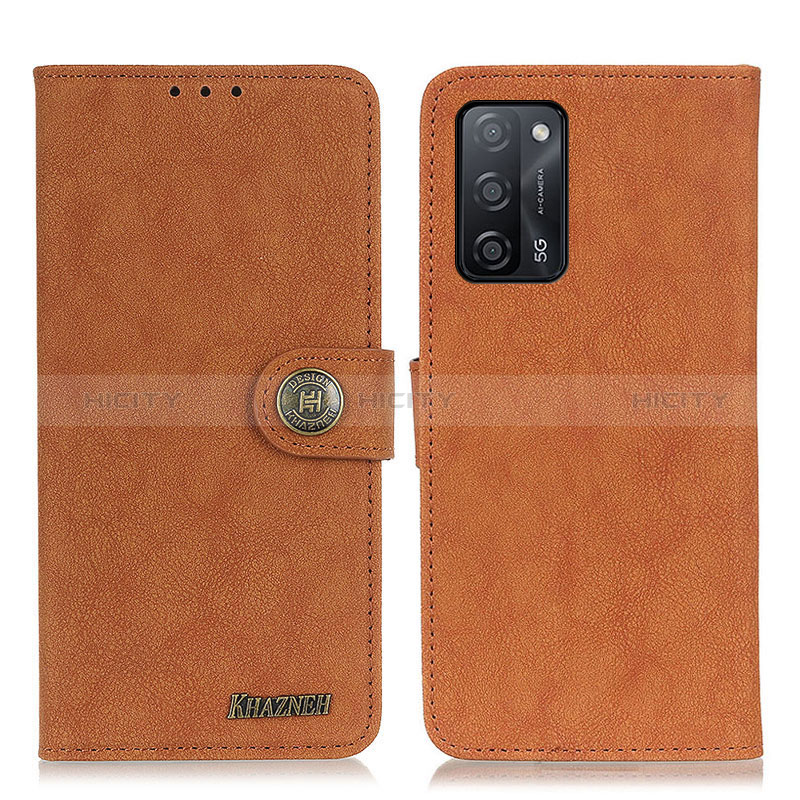 Funda de Cuero Cartera con Soporte Carcasa A01D para Oppo A56 5G Marron