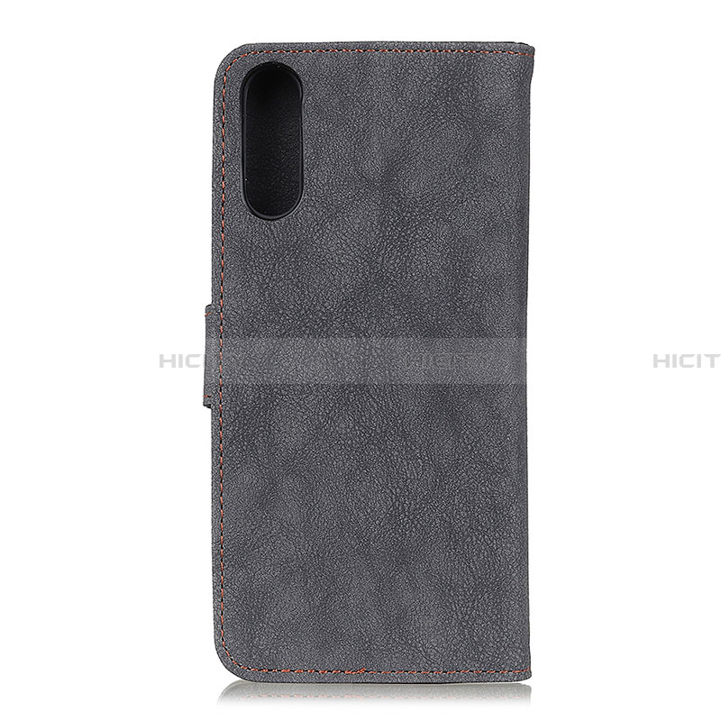 Funda de Cuero Cartera con Soporte Carcasa A01D para Samsung Galaxy A02 Negro