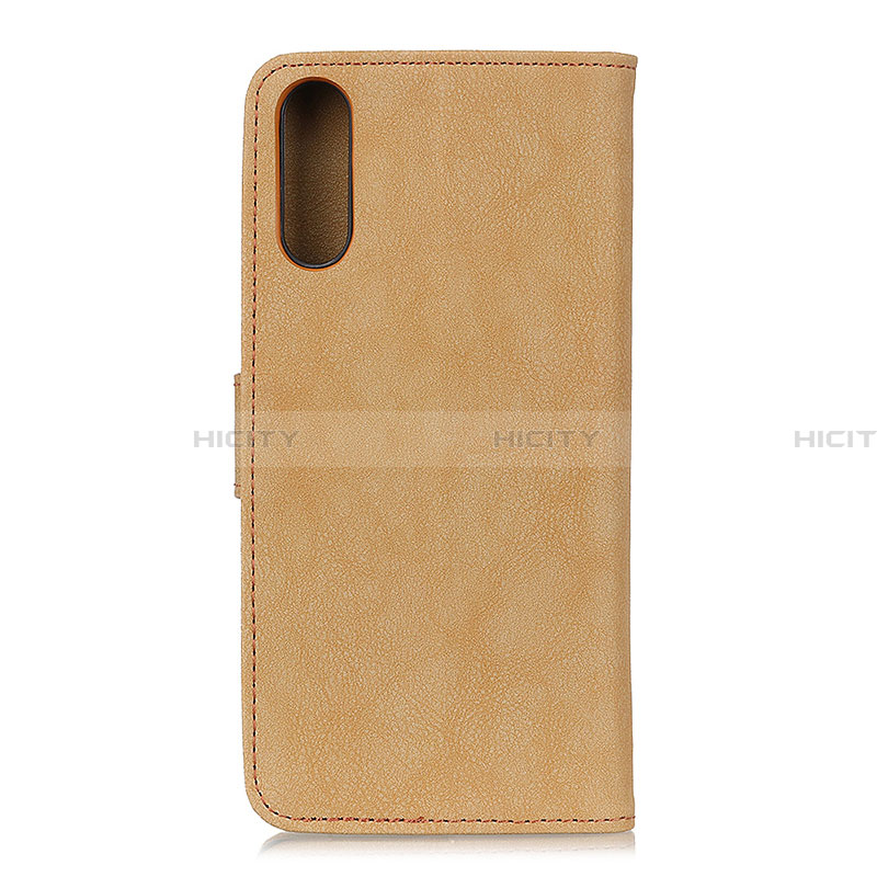 Funda de Cuero Cartera con Soporte Carcasa A01D para Samsung Galaxy A02 Oro