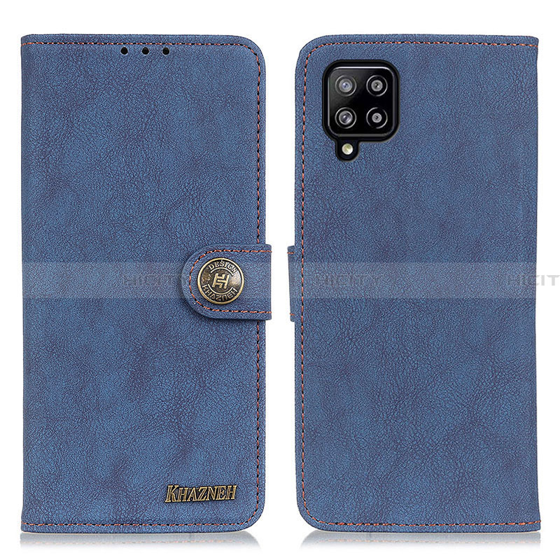 Funda de Cuero Cartera con Soporte Carcasa A01D para Samsung Galaxy A22 4G Azul