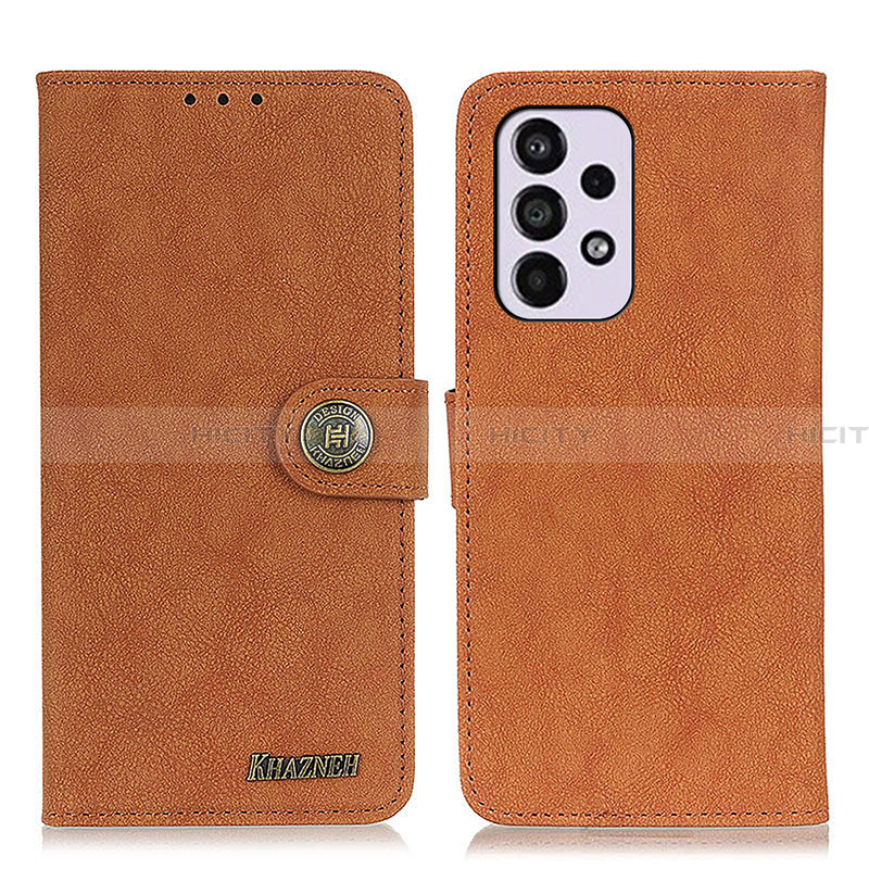 Funda de Cuero Cartera con Soporte Carcasa A01D para Samsung Galaxy A33 5G Marron